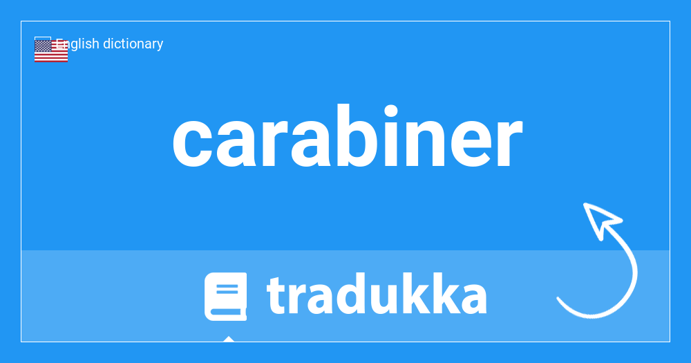 What is carabiner in French? mousqueton