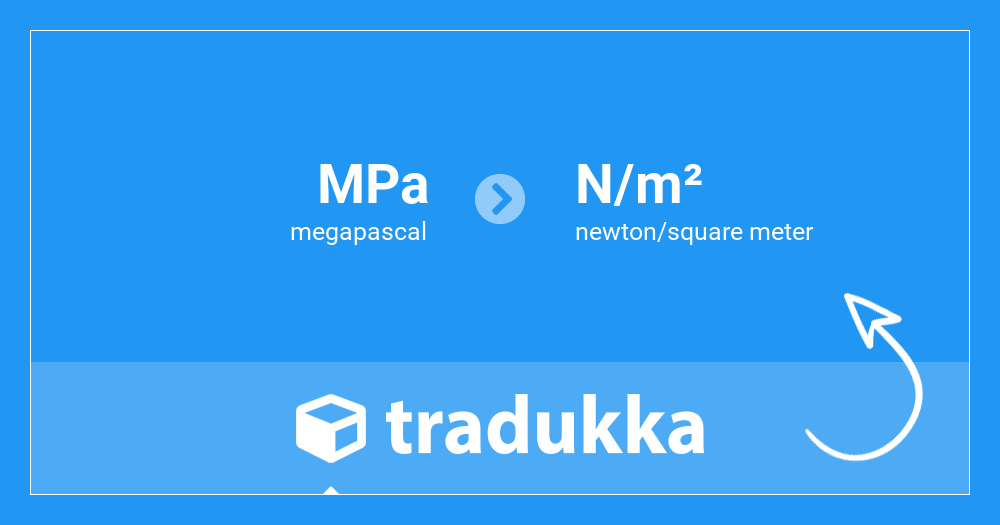 Convert megapascal (MPa) to newton/square meter (N/m²) | Tradukka