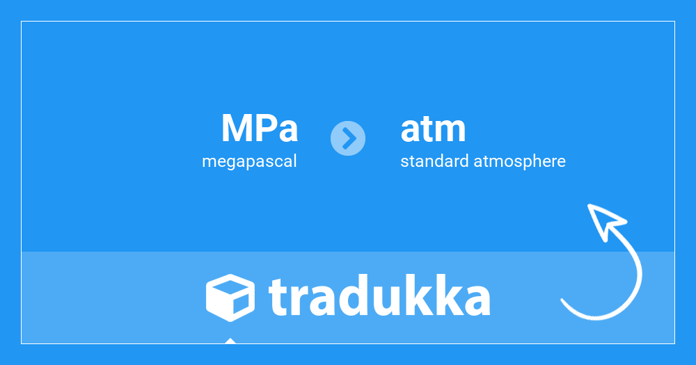 Convert megapascal (MPa) to standard atmosphere (atm) | Tradukka