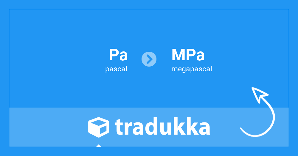 Convert pascal (Pa) to megapascal (MPa) | Tradukka