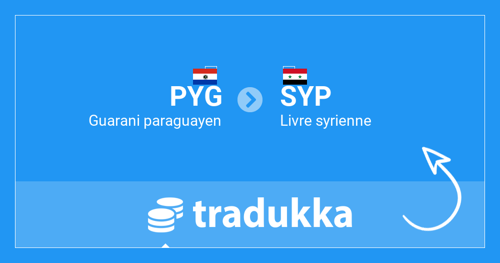 Convertir Guarani paraguayen (PYG) en Livre syrienne (SYP) | Tradukka