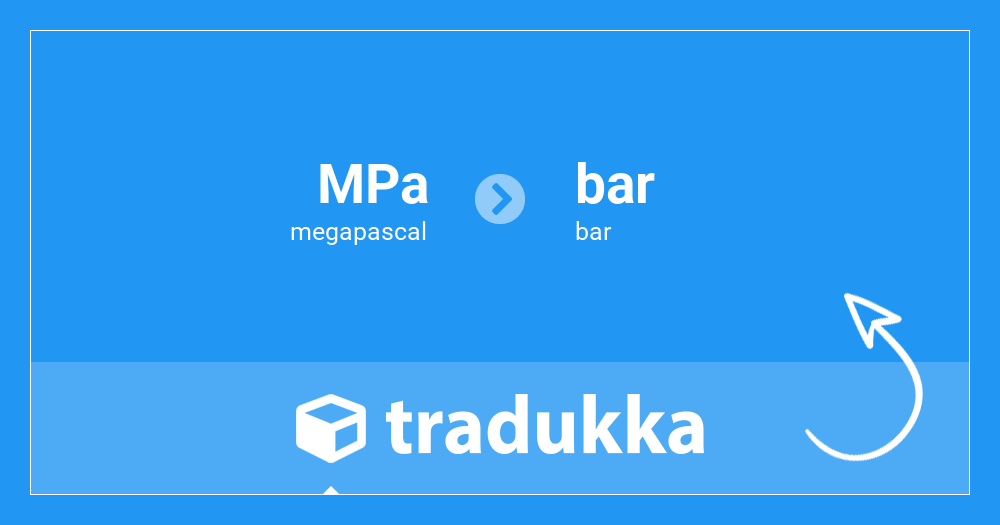 Convertir megapascal (MPa) en bar (bar) | Tradukka