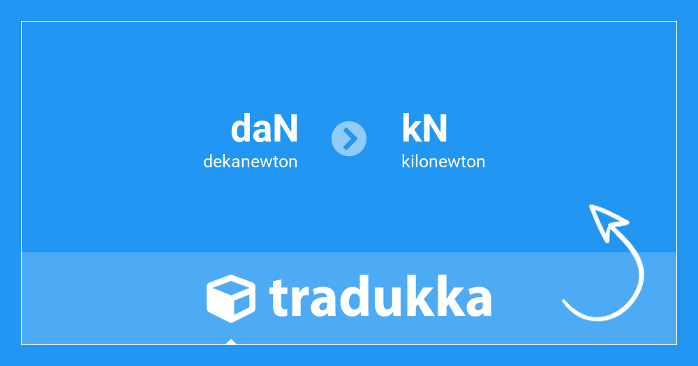 Converti dekanewton (daN) in kilonewton (kN) | Tradukka